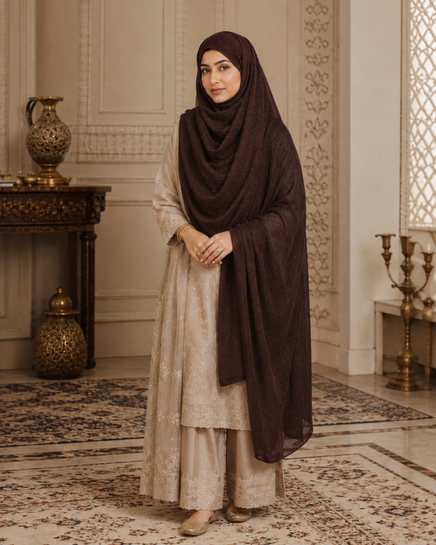 Mocha Élan Premium Hijab
