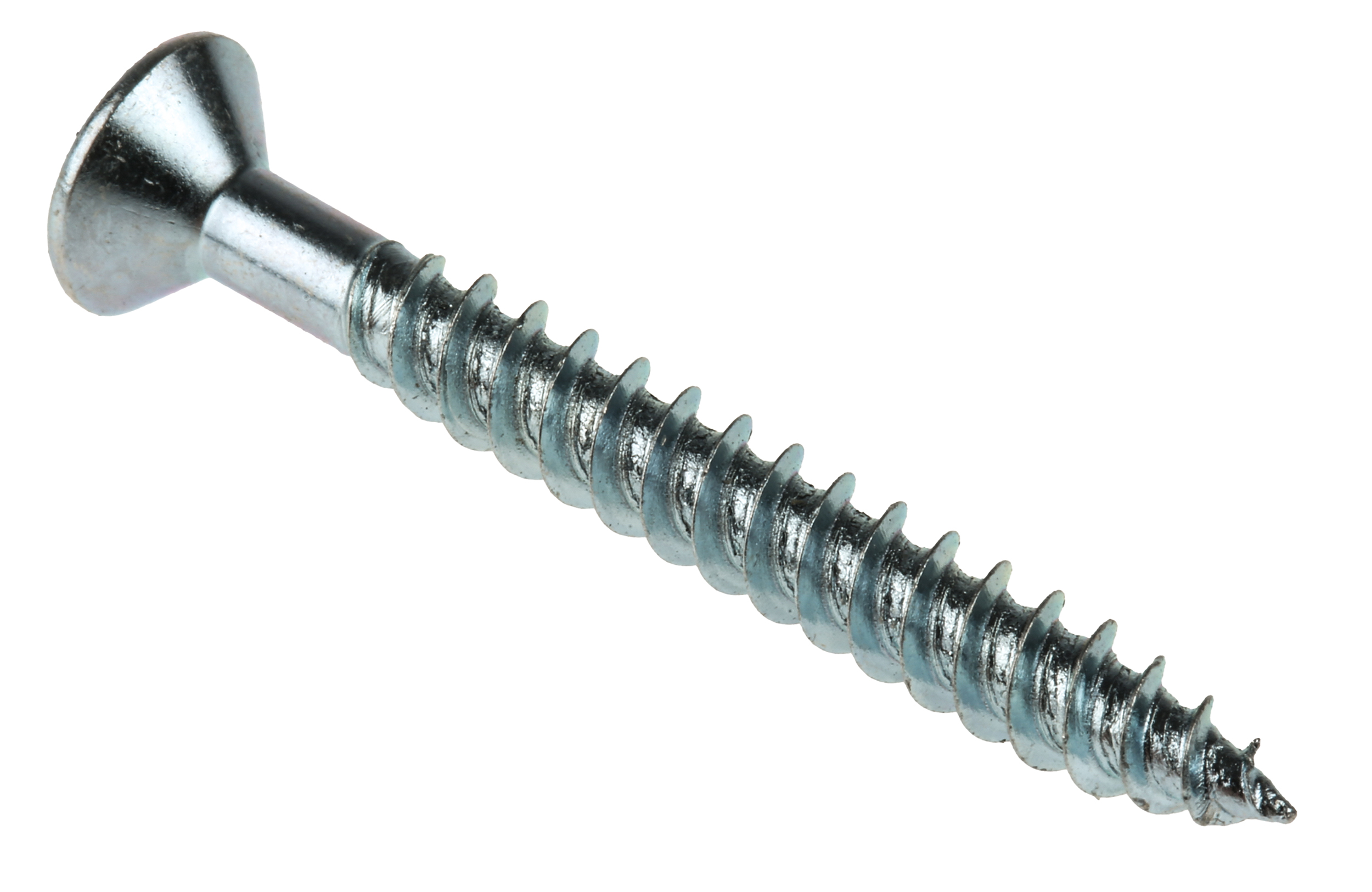 Bright mild Steel Wood Screws Countersunk head : b/p