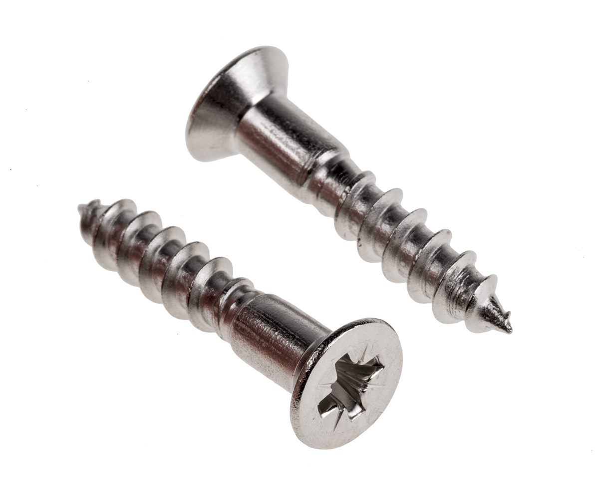 Pick Size Cross Recessed Zinc Plated Twin Thread Wood Screws 