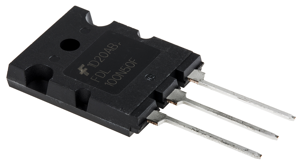 Vorder- und Rückseite eines MOSFETs