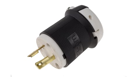 Clavija RS PRO de 2P+E de Negro, para 250 V, 20A, de | RS