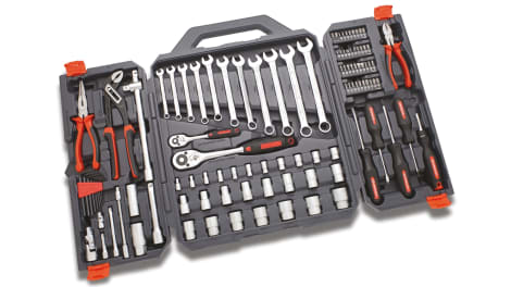CTK110NEU | Kit de Crescent de 110 piezas para Mecánicos, Puntas, alicates, trinquete, destornillador, vasos, | RS