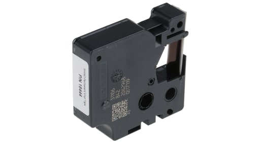 Dymo Black on White Label Printer Tape, 5.5 m Length, 12 mm Width