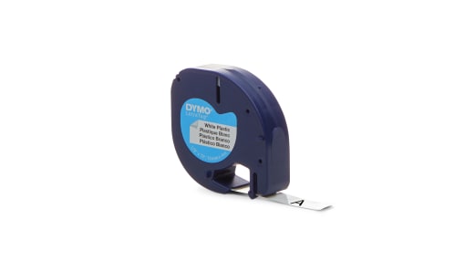 Dymo Black on White Label Printer Tape, 4 m Length, 12 mm Width