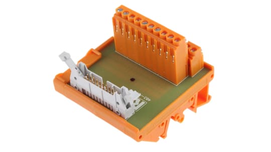 DIN Rail Mount RS PRO 20 Pole IDC Connector Interface Module RS Stock 403-314 