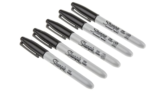  SHARPIE Permanent Markers, Fine Point, Black, 36 Count :  Office Products