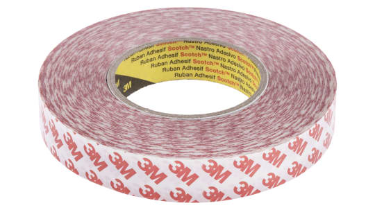 90 25mmx50m 3m 90 White Double Sided Plastic Tape 0 2mm Thick 15 N Cm Pet Backing 25mm X 50m Rs