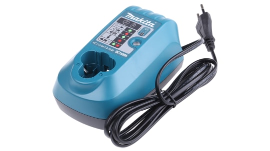 Cargador de taladro DC10WA para batería Li-Ion, 7.2 V, 10.8 V, Euroconector | RS