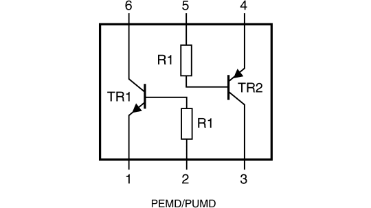 Nexperia 抵抗内蔵トランジスタ Npn Pnp 表面実装 100 Ma Pumd16 115 Rs