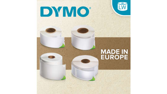 S0722430 | Dymo White Black Print Label Roll, 101mm Width ...