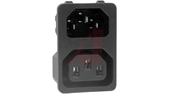 4300.0303 Conector IEC C14 Hembra, Schurter, Encaje Presión, 250 V, 15A | RS