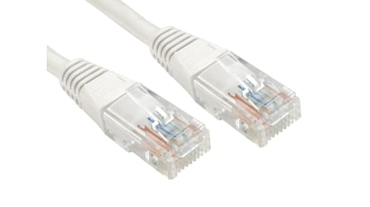 Cable Ethernet Cat5e U/UTP RS PRO de color Blanco, long. 3m, funda de PVC |  RS