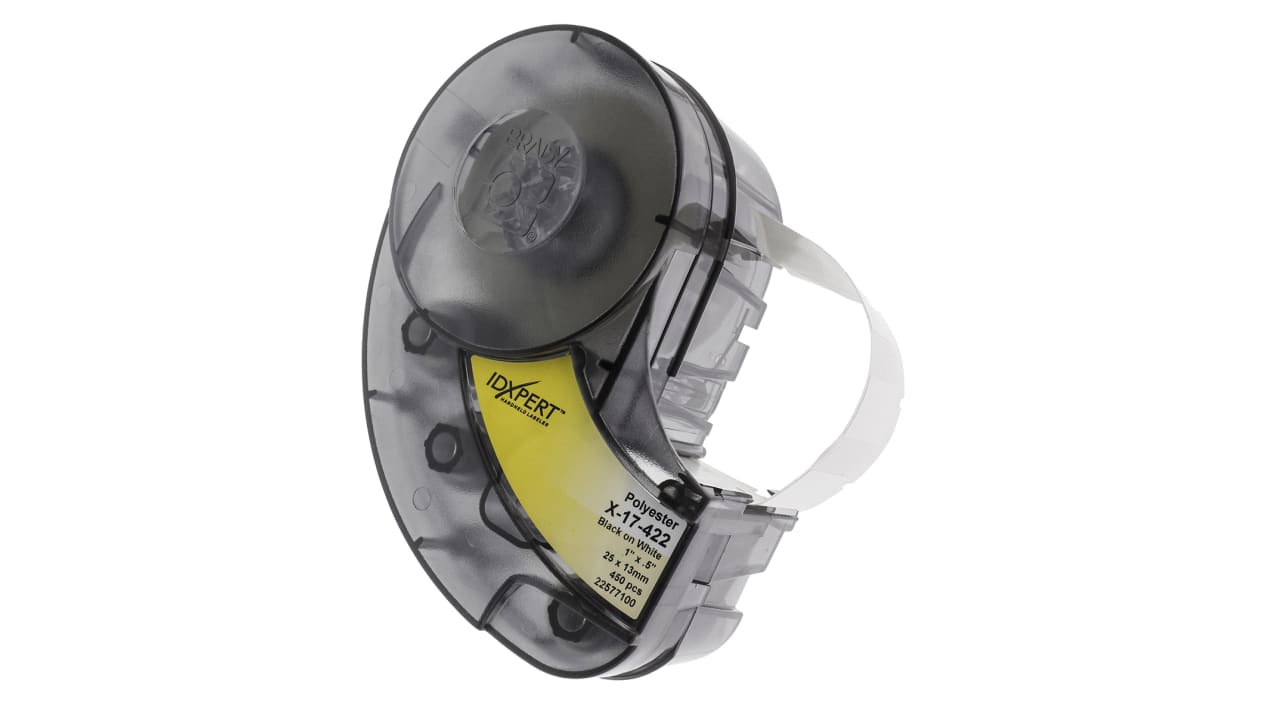 X-17-422 | Brady Label Printer Tape, 12.7 mm Width, 25.4mm ...