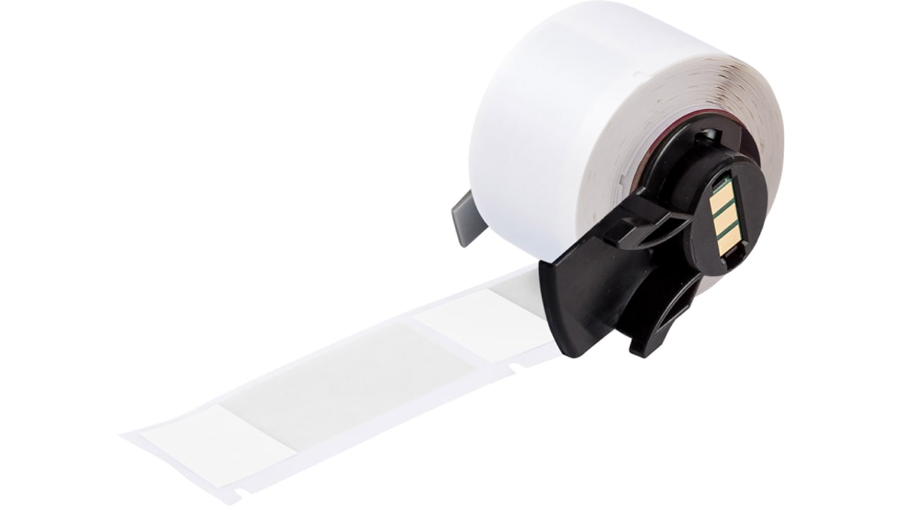 Brady B-427 Self-laminating Vinyl White/Transparent Cable Labels Vinyl for  BMP61, BMP71, M611