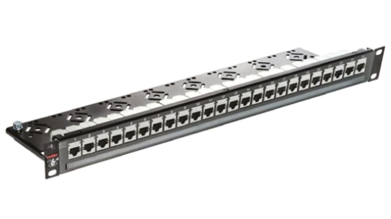 Molex Premise Networks PowerCat Series Cat6a 24 Port IDC RJ Patch Panel STP  1U