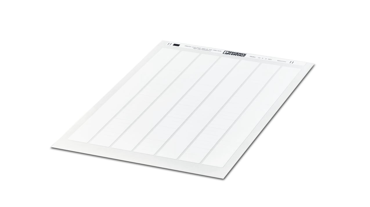 5032332 | Phoenix Contact, BMKL 25X 8 WH Label Sheet for use ...
