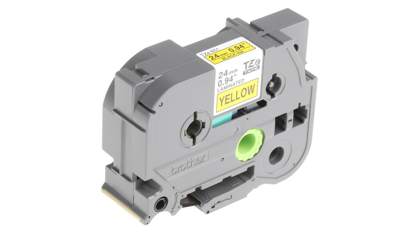 TZe-651 | Brother Black on Yellow Label Printer Tape, 8 m ...