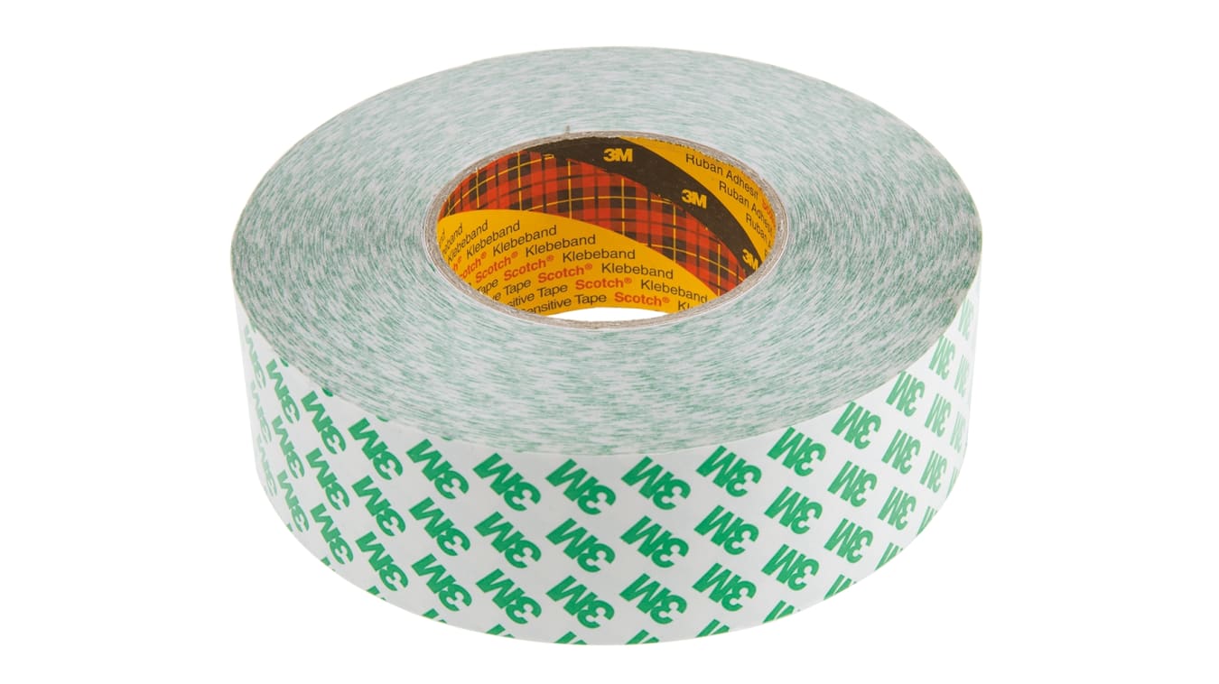 9087 50mmx50m 3m 9087 White Double Sided Plastic Tape 0 26mm Thick 5 2 N Cm Pvc Backing 50mm X 50m Rs