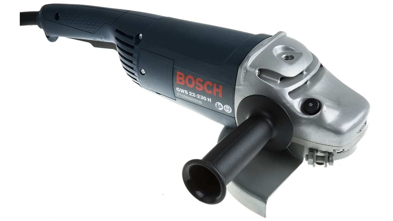 0601882L63 | Bosch GWS 22-230 230mm Corded Angle Grinder, BS 4343 Plug | RS
