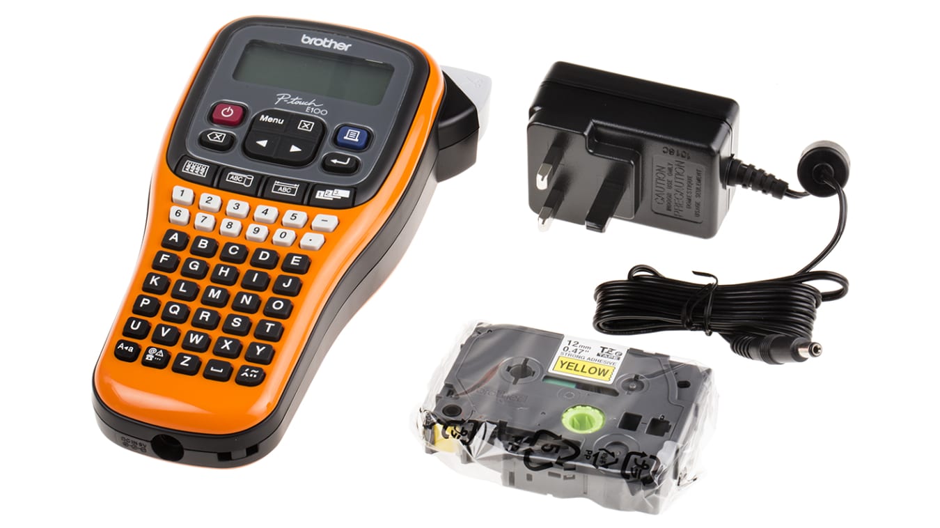 PTE100VP | Brother PT-E100VP Handheld Label Printer, 12mm Max ...
