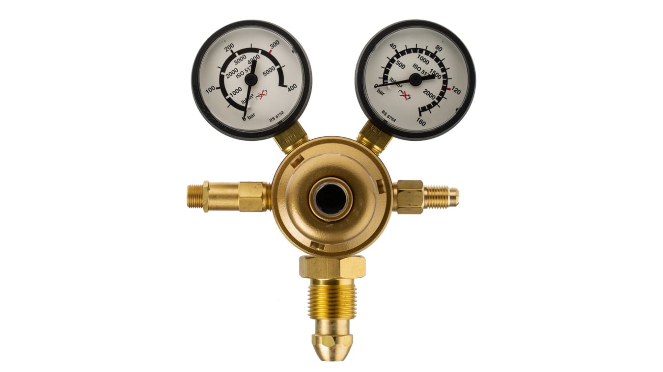 Tectite 3/4 in. Bronze Double Union Push-To-Connect Water Pressure Regulator  with Gauge FSBPRV34WG - The Home Depot