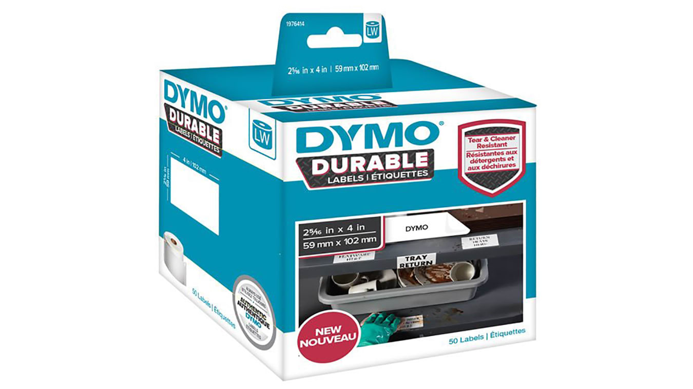 1976414 | Dymo Black on White Label Printer Tape & Label ...