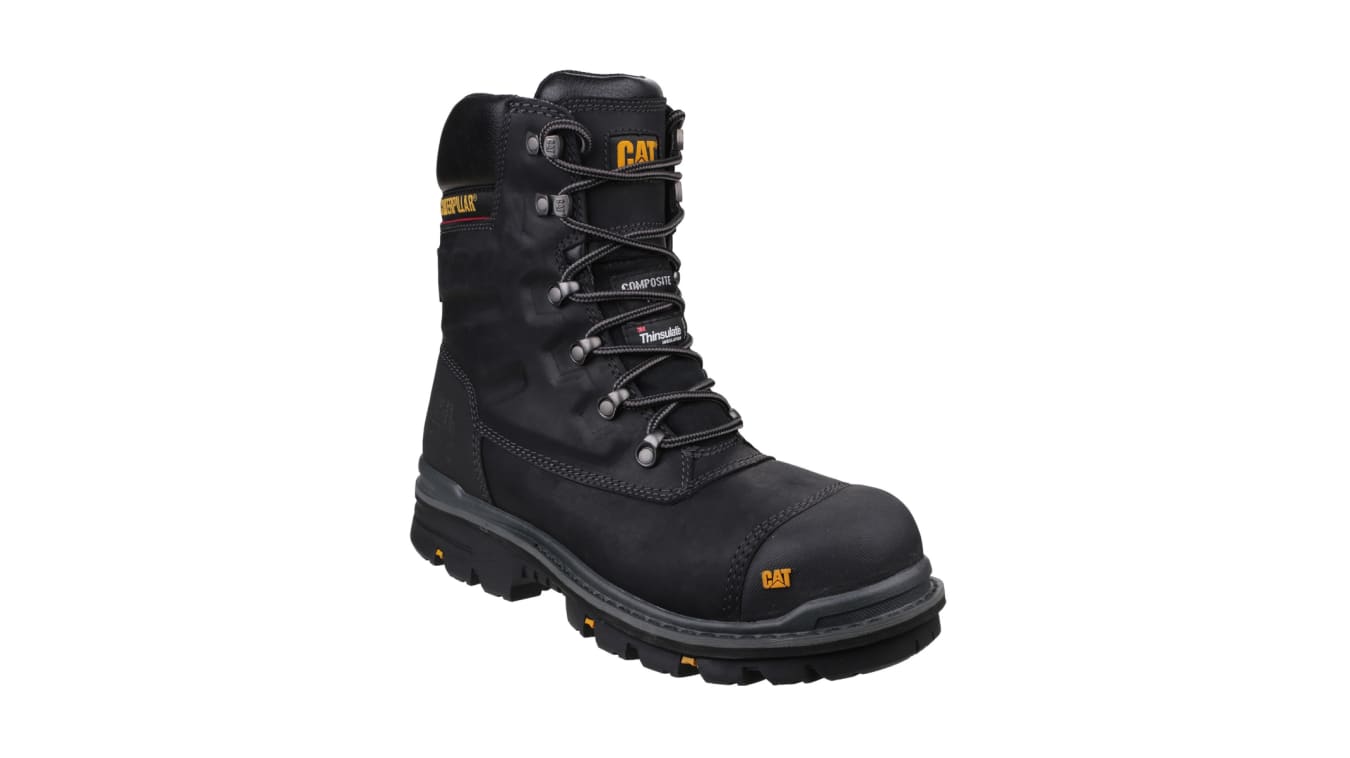 Premier 8" Black 10 | Botas de seguridad Caterpillar, serie Premier de color Negro, | RS