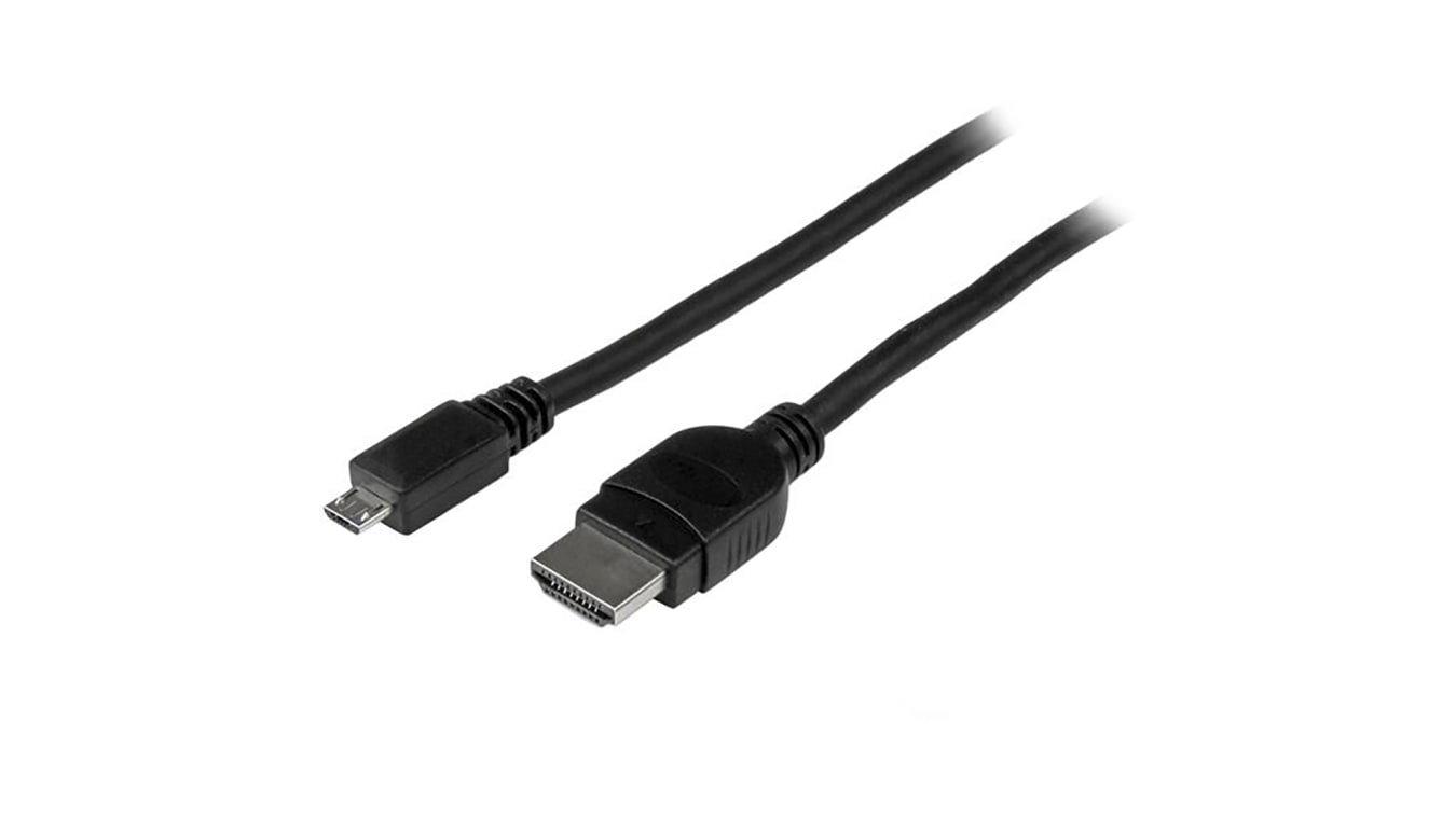 MHDPMM3M | Cable HDMI Negro Startech, con. A: HDMI Macho, B: Micro USB B Macho, long. 3m | RS