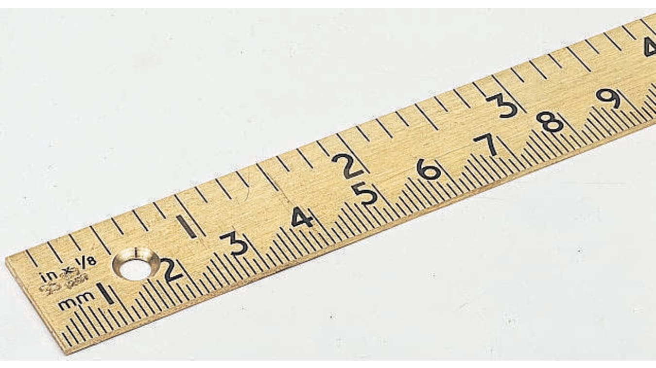 Wooden Rule Meter Yard Stick Ruler Imperial Metric Measurements Mm Cm