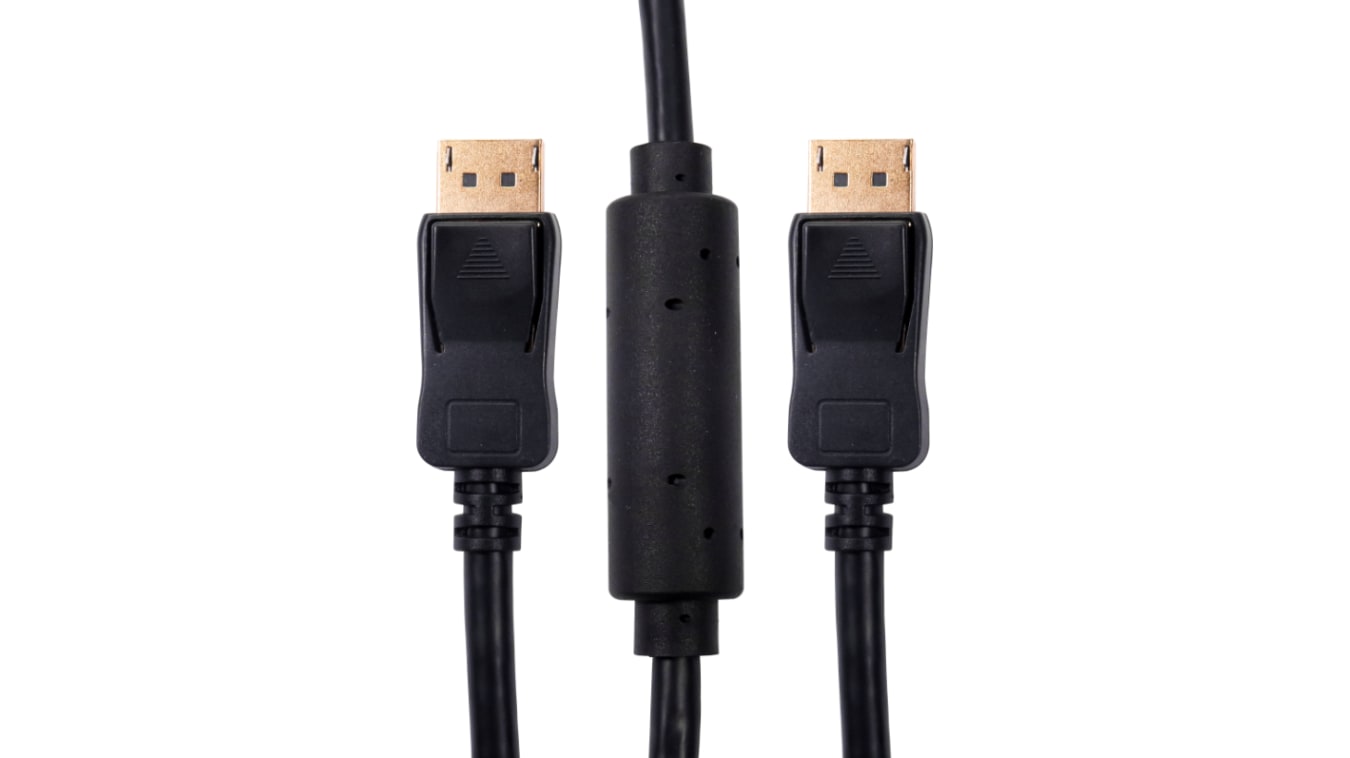 RS PRO DisplayPort-Kabel A DisplayPort B DisplayPort - Male 1.2, 20m 4K  max. | RS