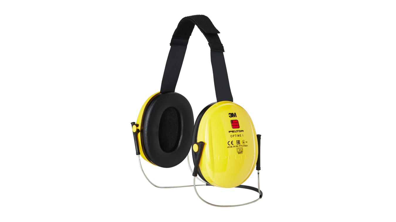 Permitirse grabadora Experto H510B-403 | Protector auditivo Arnés de nuca 3M PELTOR serie Optime I,  atenuación SNR 26dB, color Amarillo | RS