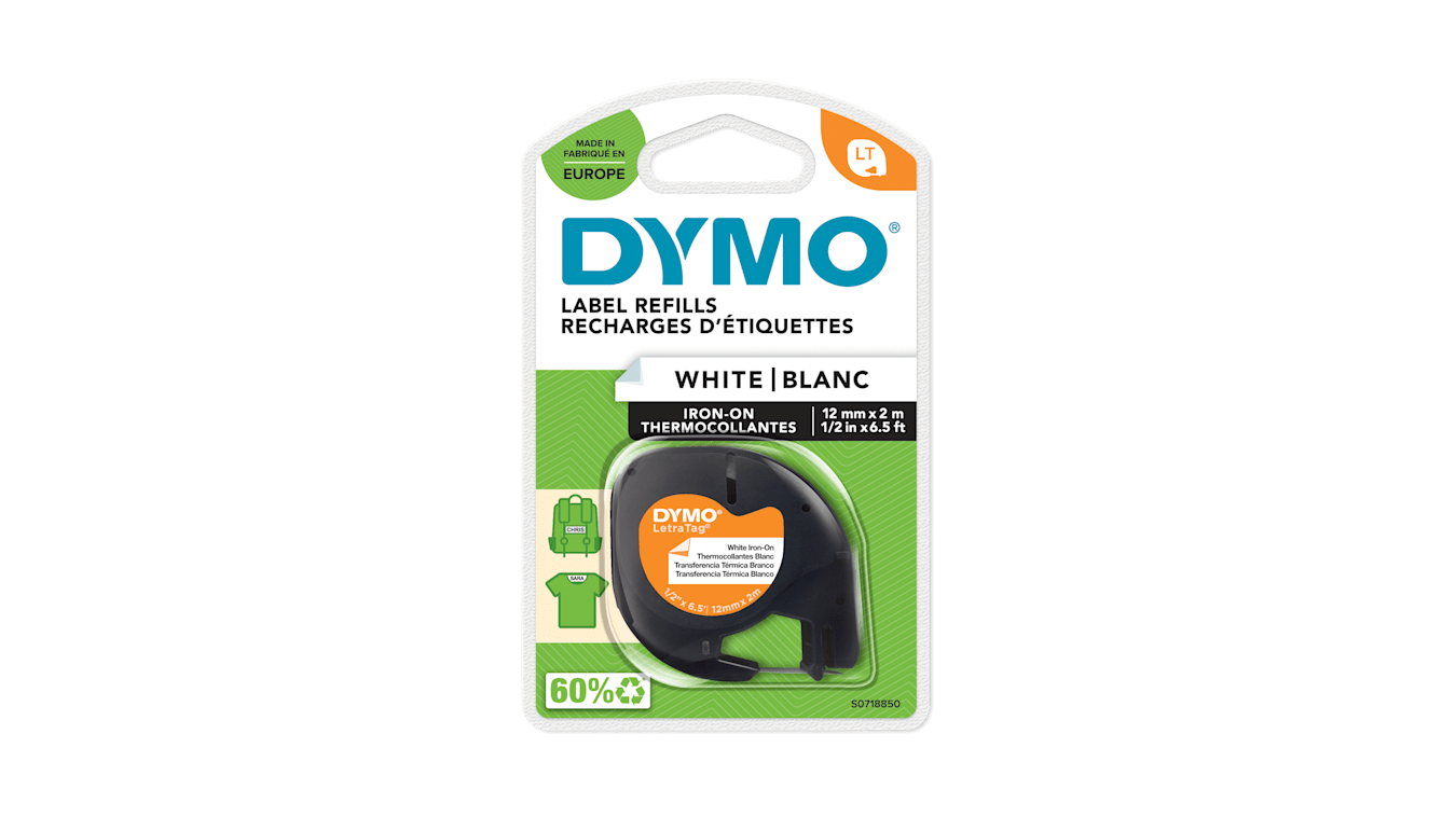 S0718850 | Dymo Black on White Label Printer Tape, 2 m Length ...