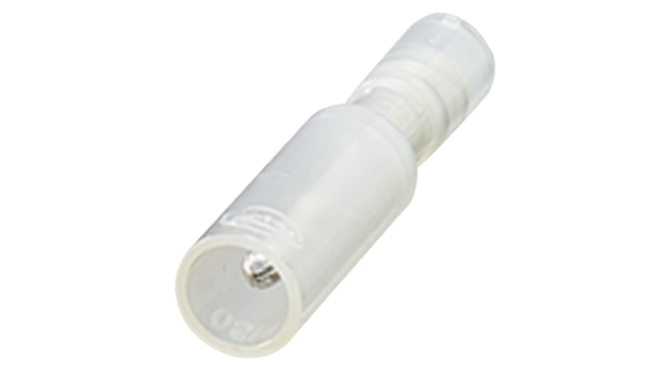 Hc Pc 05 M Clear Nichifu Pc Insulated Male Crimp Bullet Connector 0 5mm To 0 75mm awg To 18awg 5 1mm Bullet Diameter Clear Rs