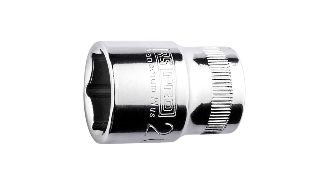 RS PRO 15mm Hex Socket With 1/2 in Drive , Length 38 mm