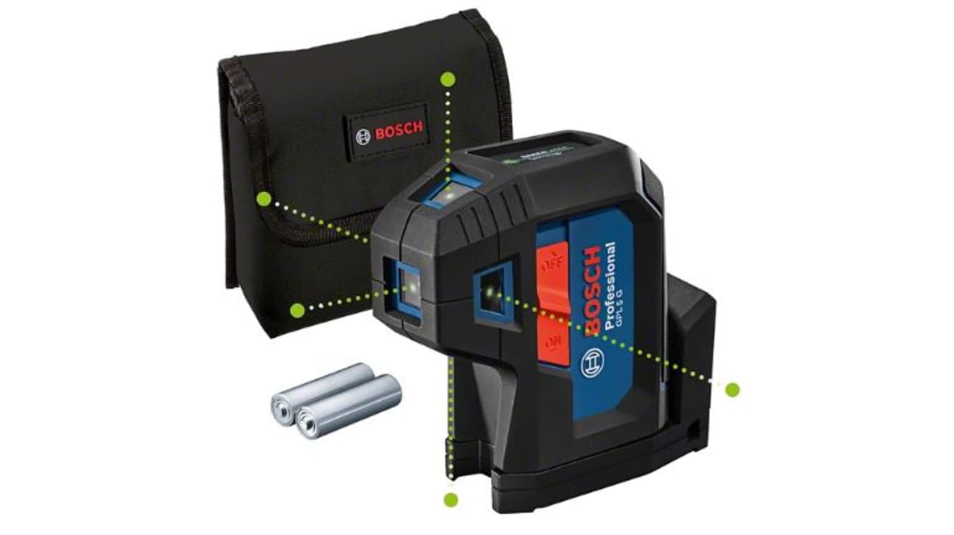 Bosch 100 Green Combination Laser Level Self Leveling With VisiMax