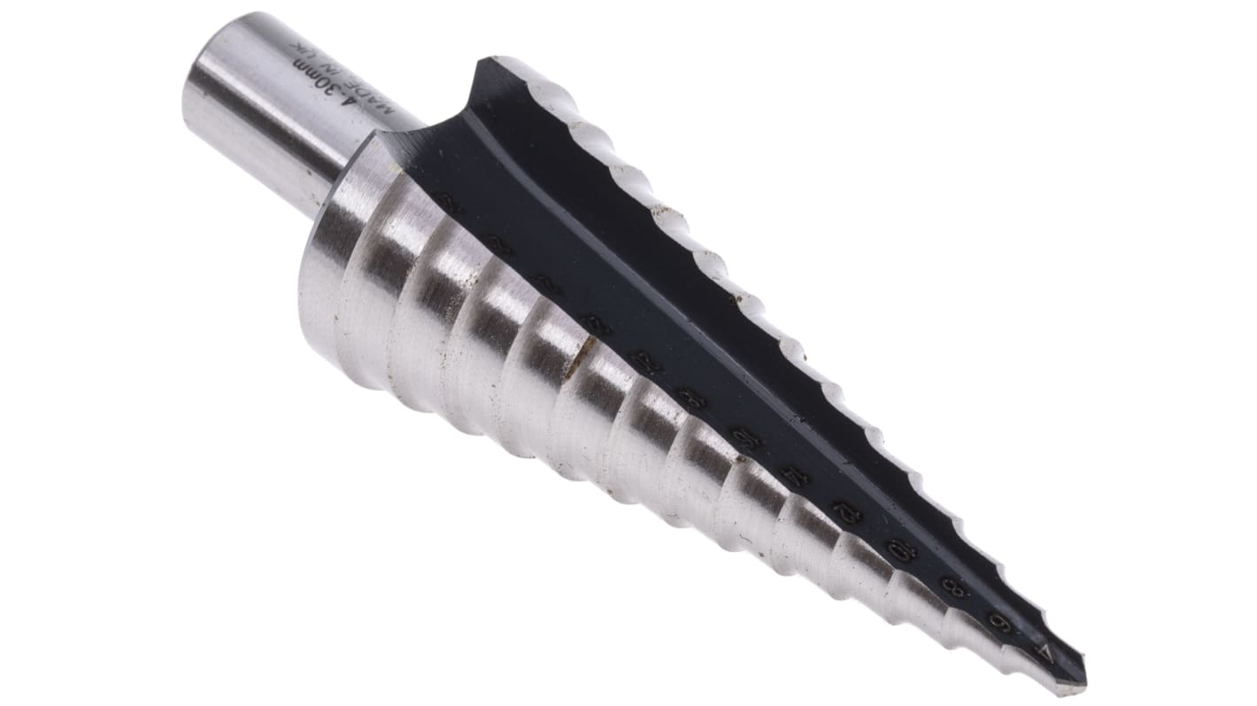 RS PRO HSS Step Drill Bit 4mm x 30mm RS