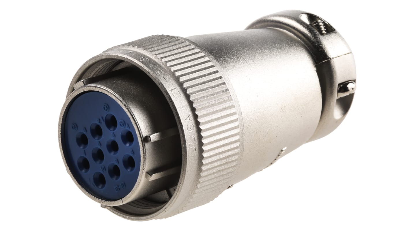 JC6A21-10S | ITT Cannon JC Cable Mount Connector, 10 Contacts, Socket | RS