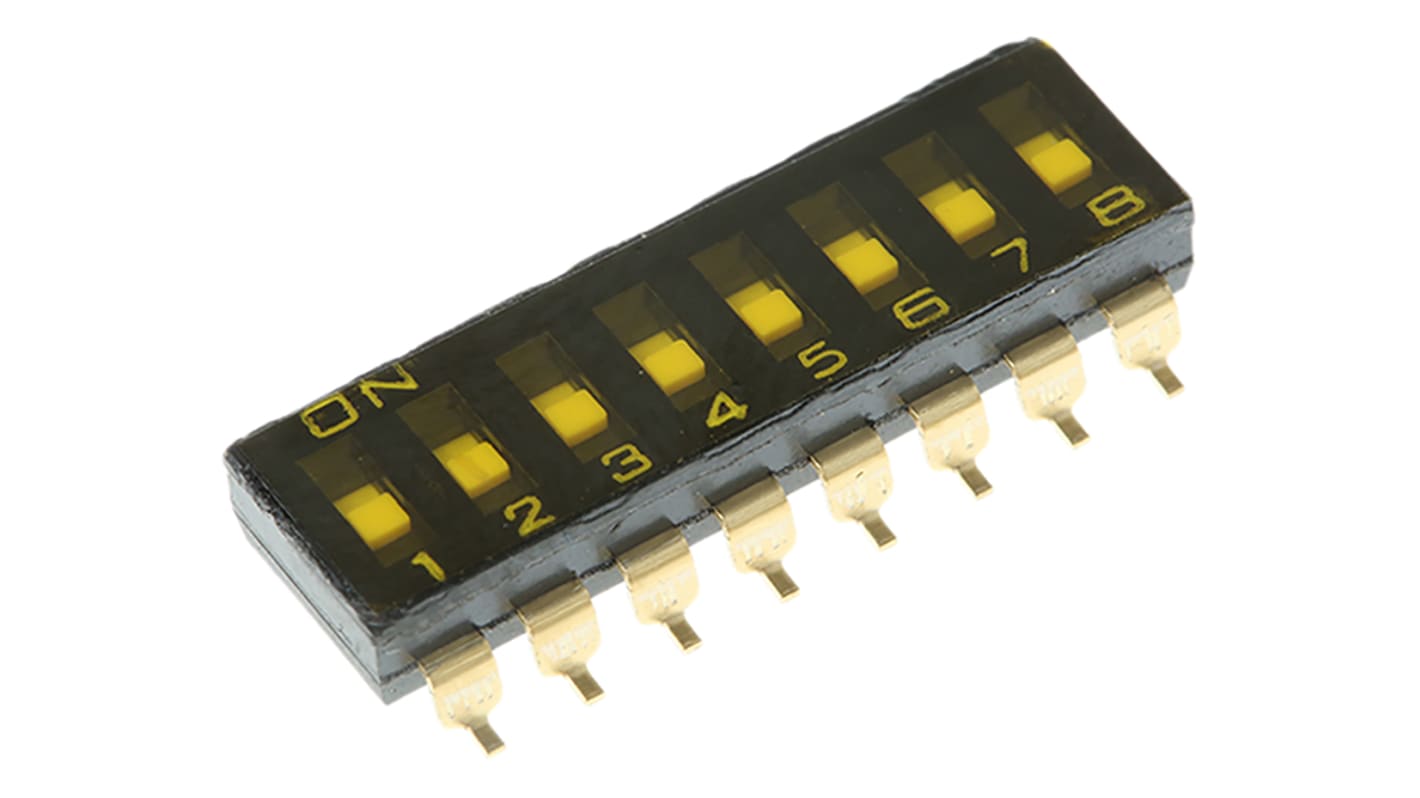 A6S8102H 8 Way Surface Mount DIP Switch 8P RS