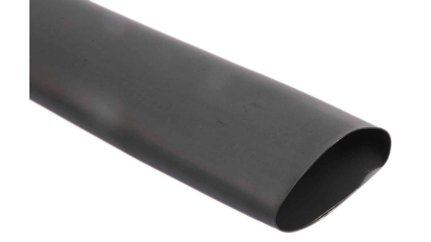 CGAT39/130 TE Connectivity Adhesive Lined Heat Shrink Tubing, Black 39mm Sleeve Dia. x 1.2m