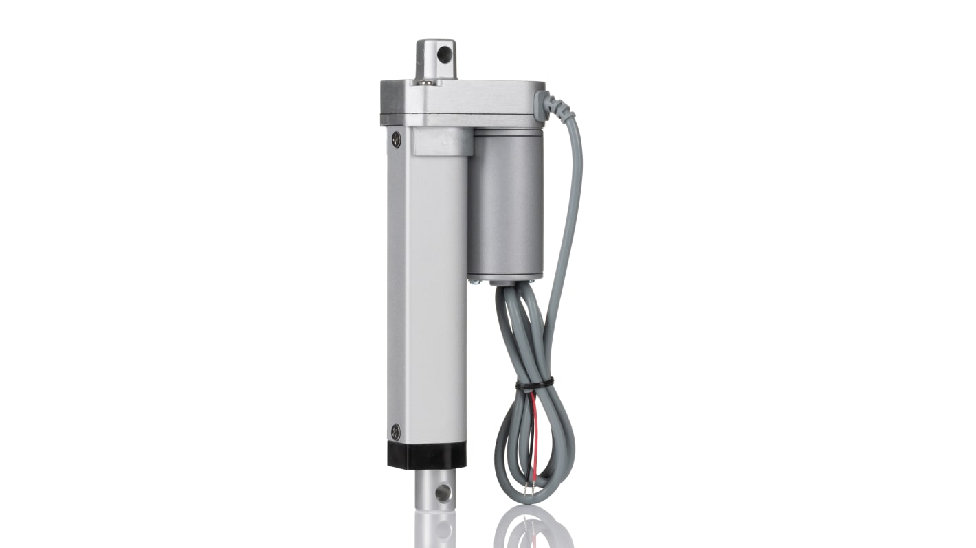 RS PRO Miniature Electric Linear Actuator, 100mm, 24V dc, 500N, 14.6mm