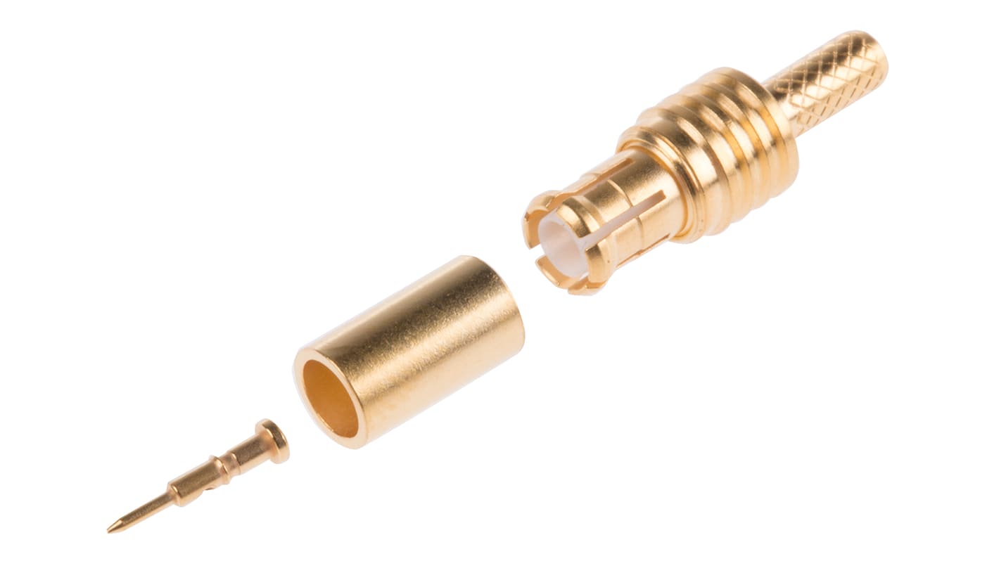 R113082000W | Radiall 50Ω Straight Cable Mount, MCX Connector , Plug ...