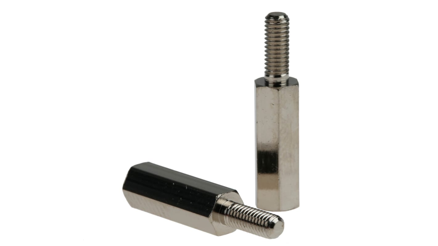 | Separador roscado hexagonal Macho/Hembra Richco, M3, long. 15mm, de Latón |