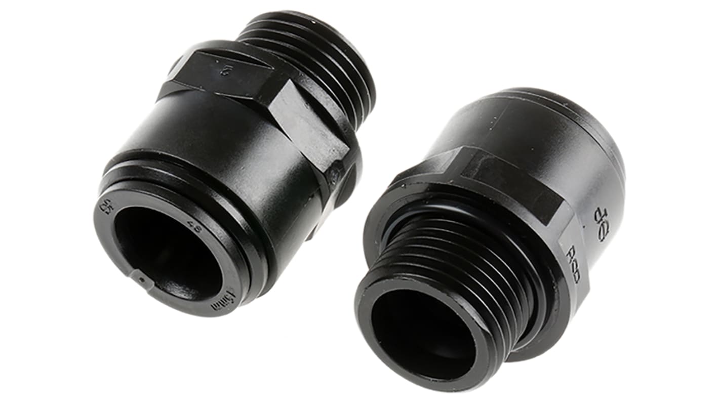 PM011514E JG Speedfit Straight Adapter PVC Pipe Fitting, 15mm RS