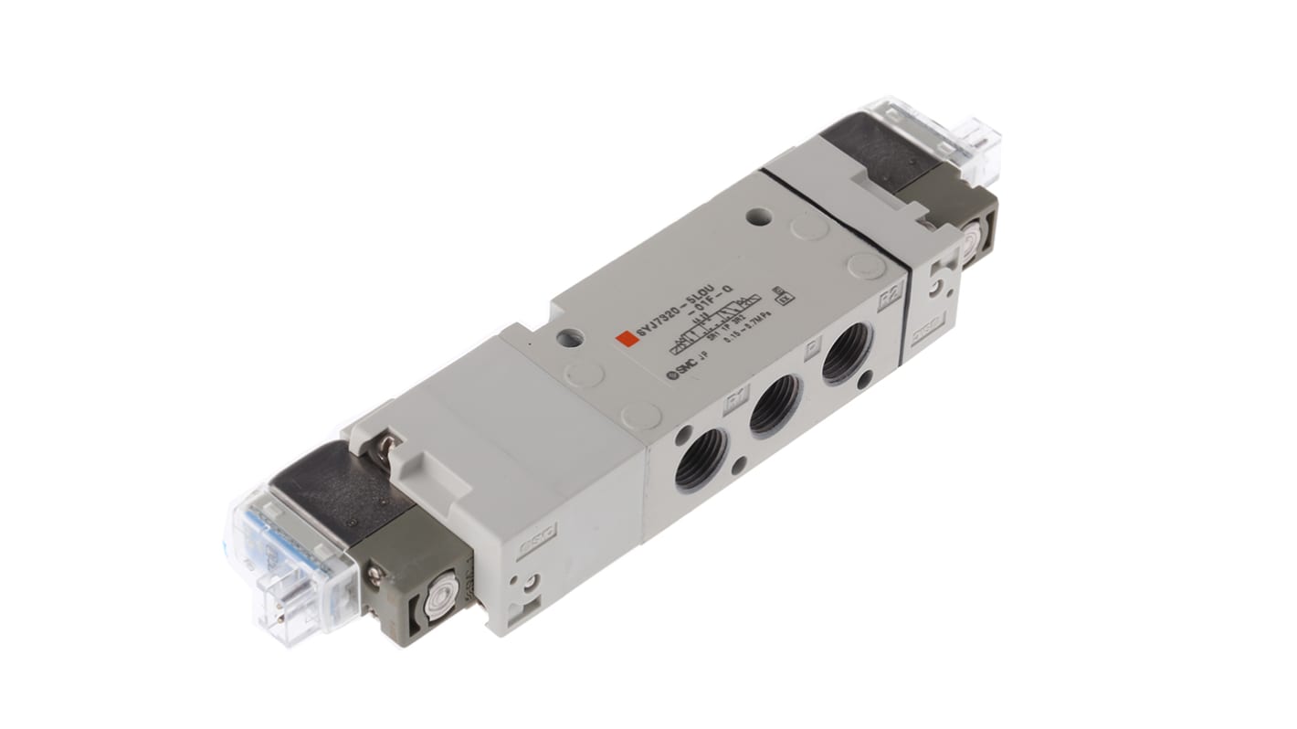 SYJ73205LOU01FQ SMC 5/3 Pneumatic Solenoid Valve Pilot/Pilot G 1