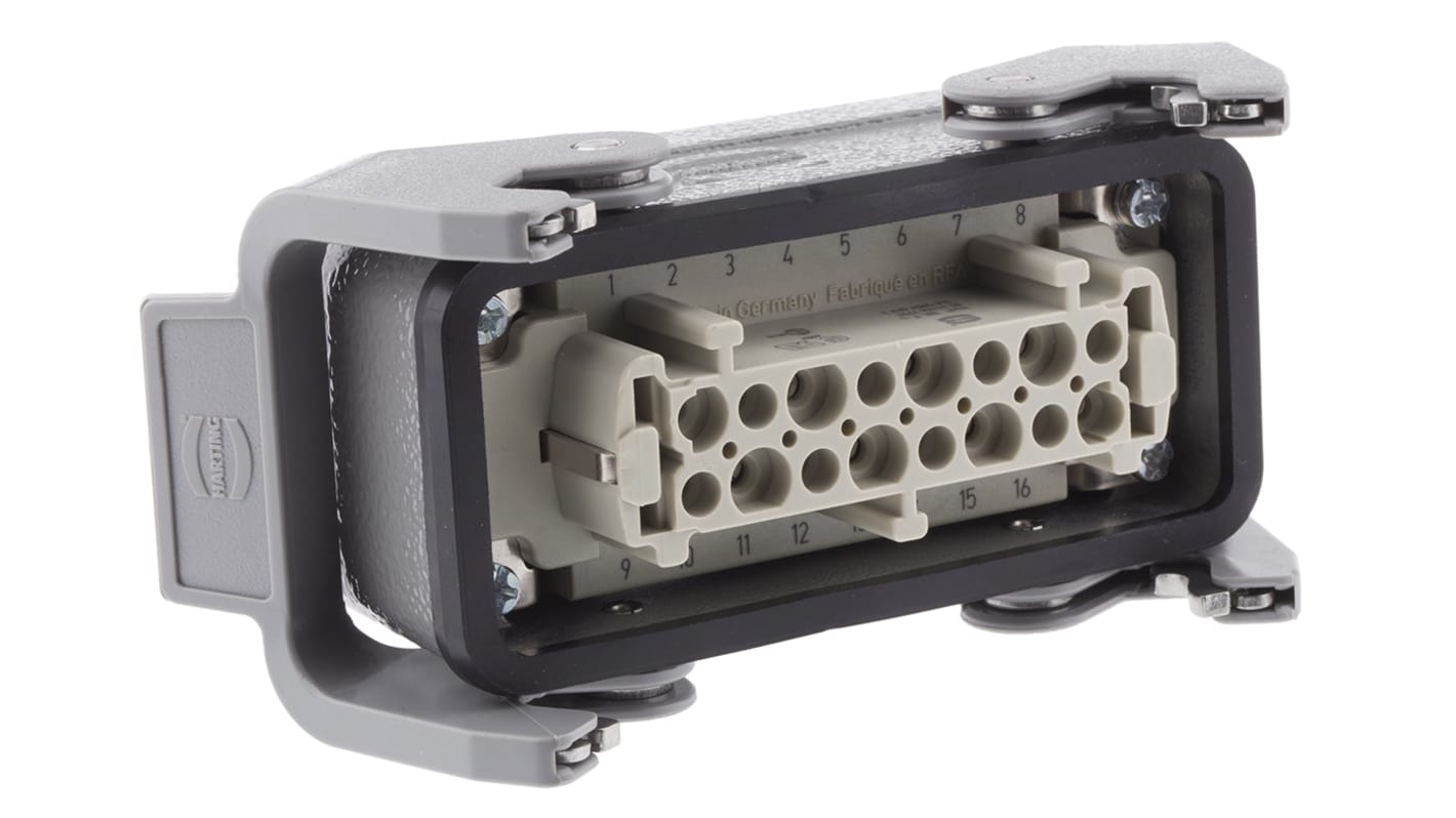 09330162701+19300161731 | HARTING Connector Set, 16 Way, 16.0A, Female ...