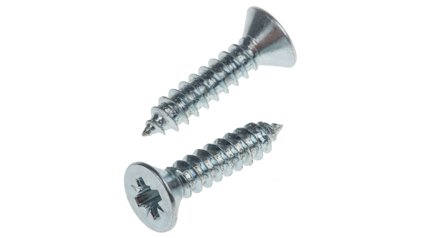 Viti Per Lamiera Autofilettanti Testa Padella Acciaio Inox 18-8 &ndash; Confezione Da 500, #10 X 7/8", Phillips, Fastenere