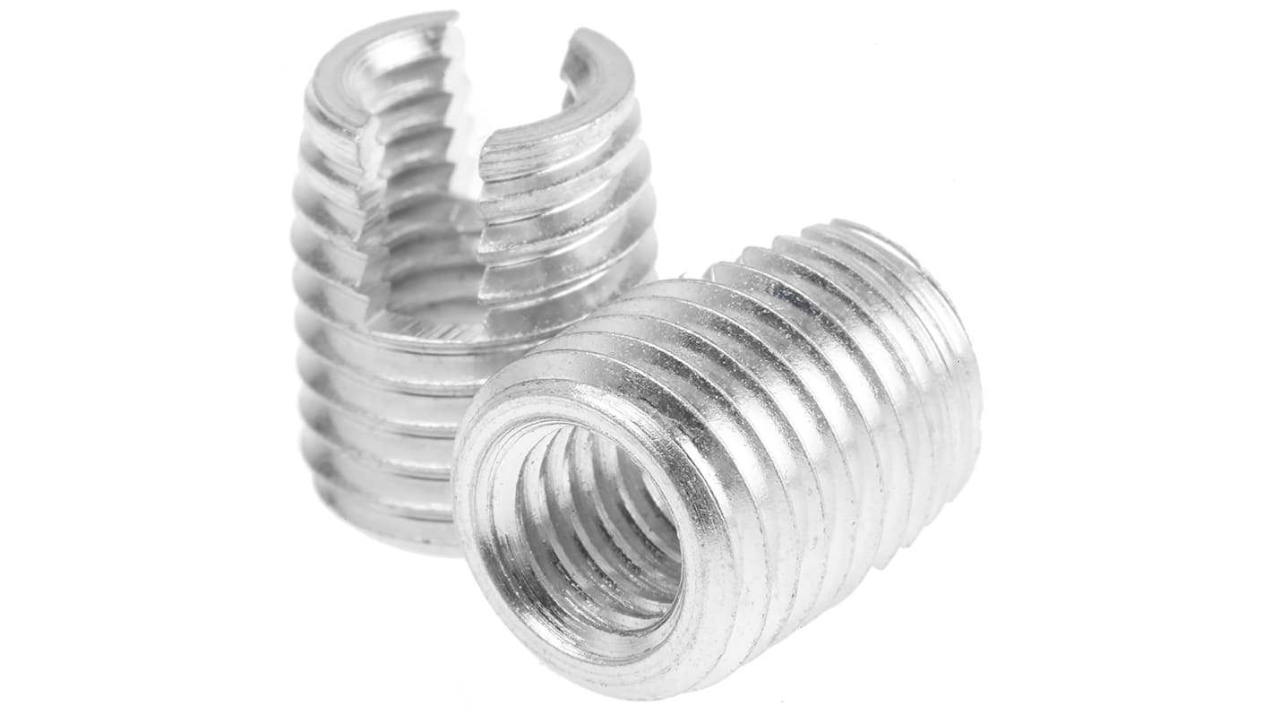 56000000081/01 Böllhoff Galvanised, M8 Steel Threaded Insert, 12mm