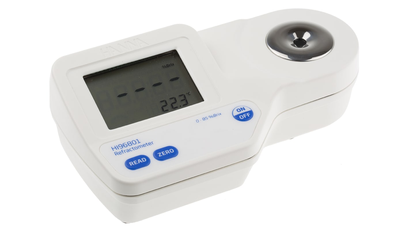 HI 96801 Hanna Instruments Sucrose Refractometer, +80 °C, 85 Brix
