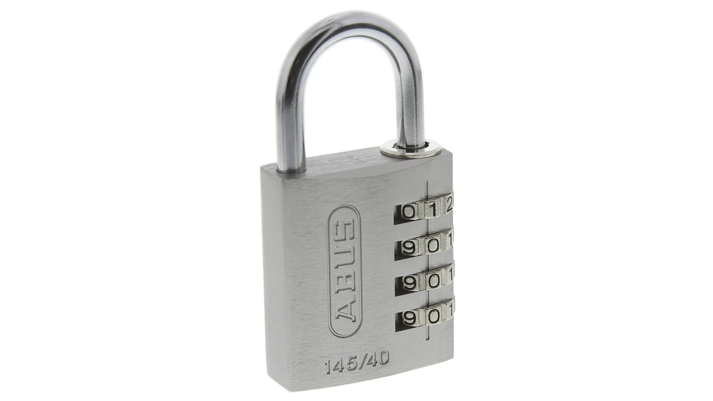 145/40 Silver ABUS 145/40 Combination Weatherproof Aluminium, Steel