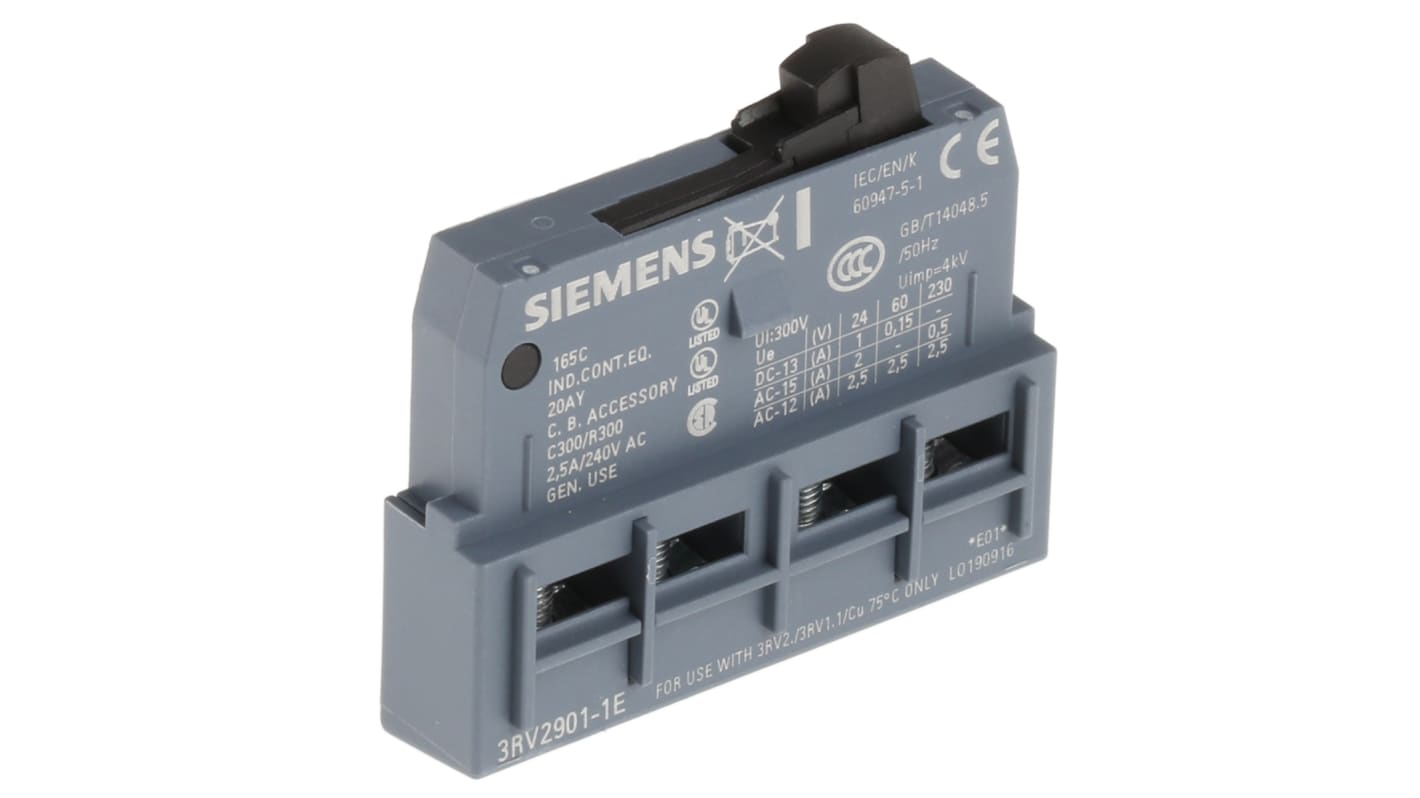 3RV2901-1E | Contacto auxiliar Siemens SIRIUS Innovation 3RV2, montaje ...